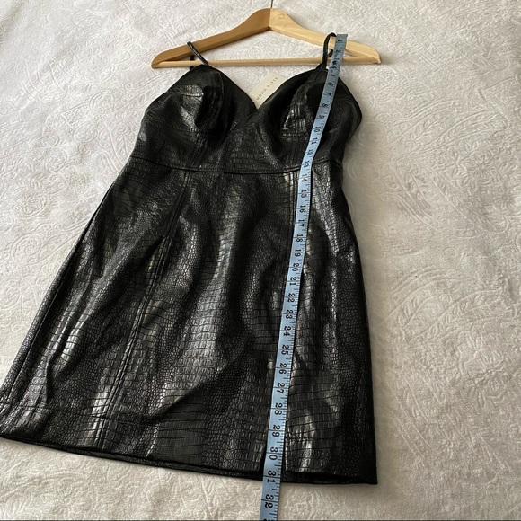 NWT Moon River Faux Crock Slip Dress - Picture 4 of 12